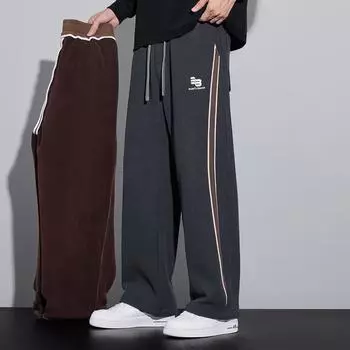 Мужские бархатные брюки высшего качества: Очень мягкая, теплая, повседневная одежда для осени и зимы XL (140 lbs)