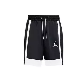 Мужские баскетбольные брюки Jordan Air Dri-FIT со шнуровкой и контрастной вставкой, черные CT4764-010 S