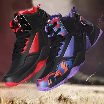 Мужские баскетбольные кроссовки 35-46, женские уличные нескользящие баскетбольные кроссовки с высоким берцем, амортизирующие баскетбольные кроссовки 35