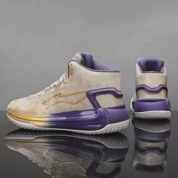 Мужские баскетбольные кроссовки Blade 4 Trendy: Высококачественная, удобная сетчатая спортивная обувь для кампуса и боевых действий. 44