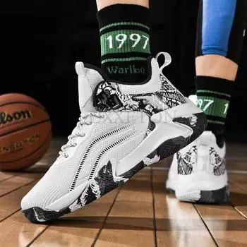 Мужские баскетбольные кроссовки для мужчин, модные высокие кроссовки для бега и тенниса, женская обувь для мальчиков и студентов, спортивная обувь 38 чёрный
