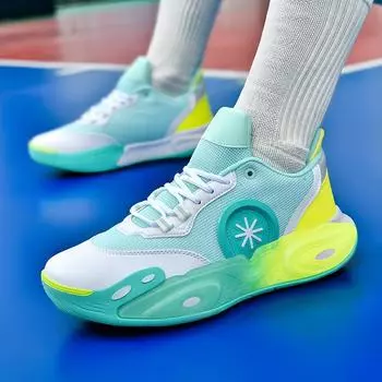 Мужские баскетбольные кроссовки для тренировок на поле, спортивные теннисные кроссовки 2024 года, новые мужские кроссовки, нескользящие, роскошные баскетбольные кроссовки для детей 36 бежевый