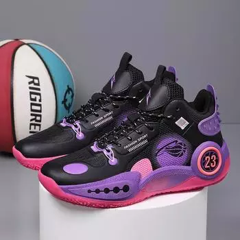 Мужские баскетбольные кроссовки для тренировок на открытом воздухе, высокие кожаные износостойкие удобные спортивные туфли для мужчин, баскетбольные бутсы 36 бежевый