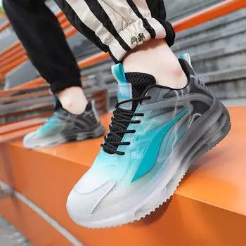 Мужские баскетбольные кроссовки для увеличения роста в уличном стиле с толстой подошвой, большого размера для студентов EU: 39 синий