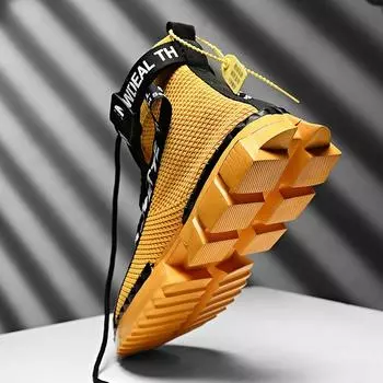 Мужские баскетбольные кроссовки на воздушной подушке, повседневные дышащие кроссовки для бега, тренировочная обувь для спортзала 39 чёрный