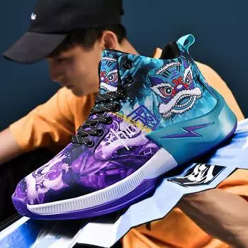 Мужские баскетбольные кроссовки, нескользящая тренировочная спортивная обувь, носимые баскетбольные кроссовки ForMotion для детей 36