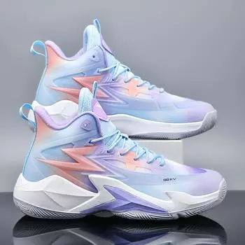 Мужские баскетбольные кроссовки с амортизацией, профессиональные тренировочные спортивные кроссовки с толстой подошвой, удобные модные кроссовки для мужчин 36