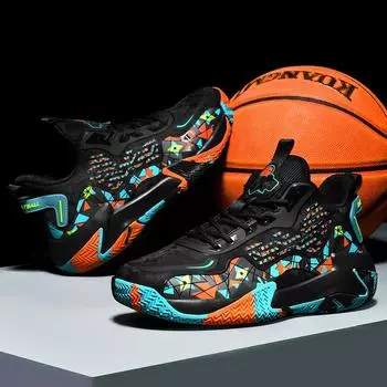 Мужские баскетбольные кроссовки с дышащей амортизацией, нескользящие, удобные для носки, для тренировок в спортзале, баскетбольные кроссовки 39