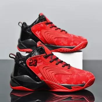Мужские баскетбольные кроссовки с нескользящей подошвой, оригинальные, спортивные, для занятий спортом на открытом воздухе, мужские, дышащие, полевые, тренировочные, студенческие, баскетбольные кроссовки 36