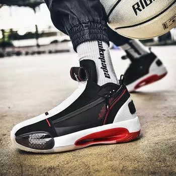 Мужские баскетбольные кроссовки Slip-On — без шнурков, весна и осень 2022 г., спортивные кроссовки для подростков EU 42