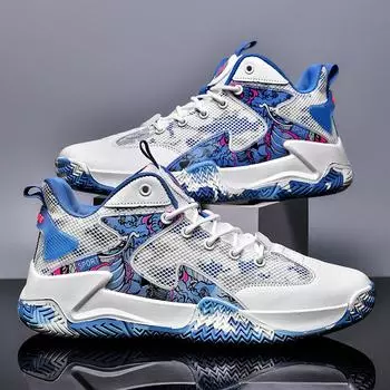 Мужские баскетбольные кроссовки Venom James Kobe Memorial с высоким берцем, издающие громкий звук трения о цементный пол. 44