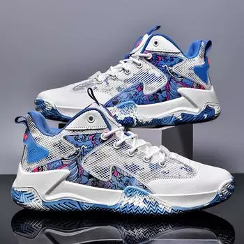 Мужские баскетбольные кроссовки Venom James Kobe Memorial с высоким берцем, издающие громкий звук трения о цементный пол. 44 бежевый