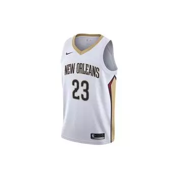 Мужские баскетбольные майки Nike Anthony Davis #23 New Orleans Pelicans Performance, белые 864433-100 M