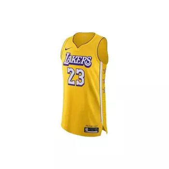 Мужские баскетбольные майки Nike City Edition AU Player Version 2019-2020 Los Angeles Lakers, желтый AV4583-728 S