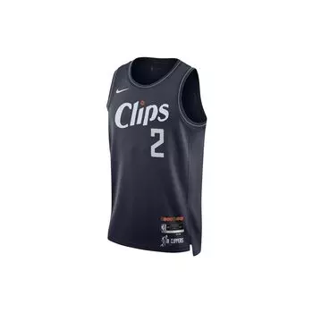 Мужские баскетбольные майки с цифровым принтом Nike Kawhi Leonard LA Clippers City Edition темно-синие DX8505-420 XXL