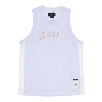 Мужские баскетбольные майки с логотипом Jordan Alphabet, серые DM1875-085 S