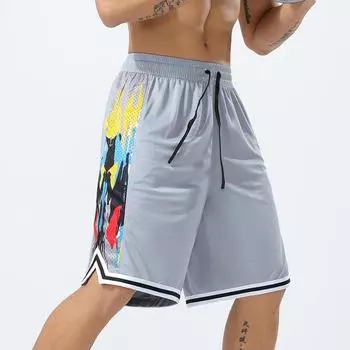 Мужские баскетбольные шорты для спорта на открытом воздухе, быстросохнущие, летние, для фитнеса, джоггеры, повседневные, дышащие, пляжные брюки, спортивные штаны S светло-зеленый