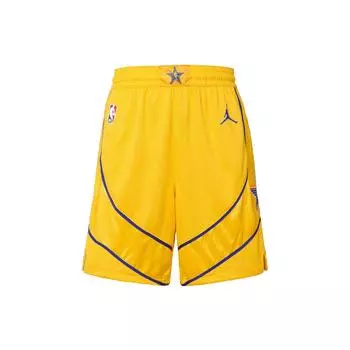 Мужские баскетбольные шорты со средней талией Jordan NBA All-Star Game Season 21 с принтом логотипа, желтые CV4760-728 XXXL