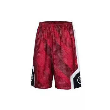Мужские баскетбольные свободные шорты Li-Ning кирпично-красного цвета AAPP281-2 L