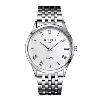 Мужские базовые кожаные часы SG Mall, металлические часы, наручные часы, деловые часы, скидка 70% WLISTH-1, популярные корейские часы