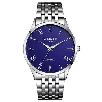 Мужские базовые кожаные часы SG Mall, металлические часы, наручные часы, деловые часы, скидка 70% WLISTH-1, популярные корейские часы