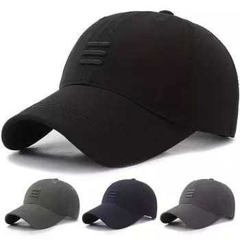 Мужские бейсболки из хлопка, летняя кепка, женская черная бейсболка Bone Gorras, шляпа-кнопка для папы Casquette темно-синий