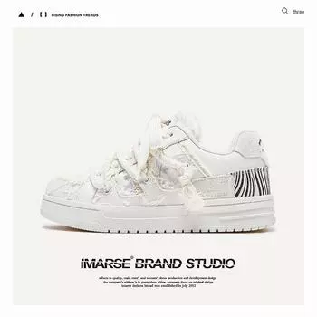 Мужские белые модные низкие кроссовки Guangzhou Bread Shoes 43 фиолетовый