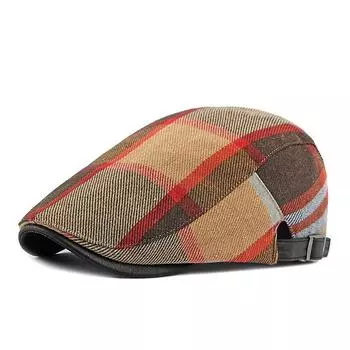 Мужские береты, винтажная плоская шляпа газетчика, регулируемая кепка таксиста Гэтсби, унисекс, шляпа для вождения, охоты, повседневная фуражка 55-60cm (Adjustable) темно-синий