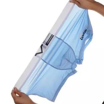 Мужские бесшовные трусы-боксеры из ледяного шелка со средней посадкой, мужское нижнее белье большого размера, мягкие мужские трусы L чёрный