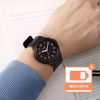Мужские большие круглые студенческие экзаменационные способности Casio, модные студенческие наручные часы + пакет билетов на замену батареи