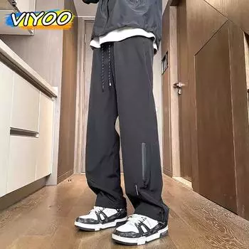 Мужские большие размеры 5XL, летние повседневные спортивные брюки, быстросохнущие спортивные брюки-карго, спортивные штаны, спортивные костюмы с парашютом, мужские спортивные штаны для бега