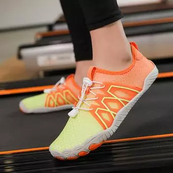 Мужские босоножки на плоской подошве с широкими ладонями для вождения, женские оранжевые туфли для плавания в воде, обувь для йоги и фитнеса, большой размер EU: 39 чёрный