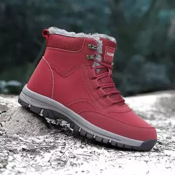 мужские ботинки 2024 года, новые зимние тапочки, теплые мужские туфли, водонепроницаемые нескользящие плюшевые кроссовки, мужские теннисные туфли, ботинки, мужские кроссовки, зимние 36