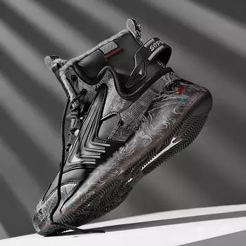 мужские ботинки 2024 года, новые зимние тапочки, теплые мужские туфли, водонепроницаемые нескользящие плюшевые кроссовки, мужские теннисные туфли, ботинки, мужские кроссовки, зимние 39