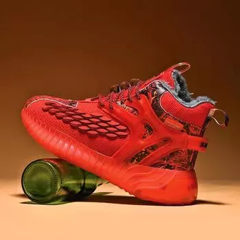 мужские ботинки 2024 года, новые зимние тапочки, теплые мужские туфли, водонепроницаемые нескользящие плюшевые кроссовки, мужские теннисные туфли, ботинки, мужские кроссовки, зимние 39