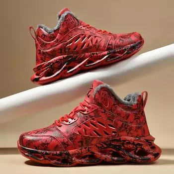 мужские ботинки 2024 года, новые зимние тапочки, теплые мужские туфли, водонепроницаемые нескользящие плюшевые кроссовки, мужские теннисные туфли, ботинки, мужские кроссовки, зимние 39