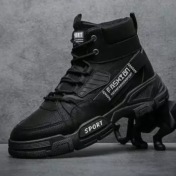 Мужские ботинки, ботильоны, осенние уличные ботинки, зимняя удобная обувь с высоким берцем для мужчин, рабочие ботинки на платформе, Botas Hombre 39 хаки