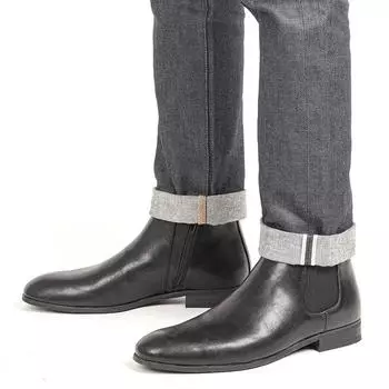 Мужские ботинки «Челси» размера 39–50. Классические полусапоги с внутренней молнией на деревянном корне для мужских ботильонов. 39