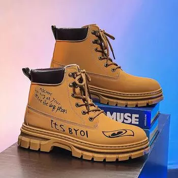 Мужские ботинки до щиколотки повседневная обувь зимняя дизайнерская роскошная модная ковбойская обувь челси тактическая военная рабочая обувь для безопасности на платформе кожа 39 хаки