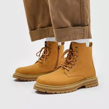 Мужские ботинки Douyin Rhubarb Boots Мужские ботинки Tooling Boots Martin Boots Мужские модные ботинки Versatile 38 жёлтый