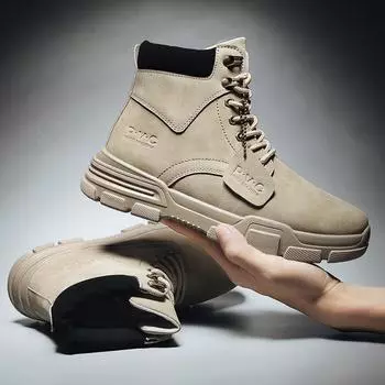 Мужские ботинки из дышащей кожи с сеткой, высокие повседневные ботинки, рабочие ботинки для пустыни, мужские ботинки SWAT Ankle 39