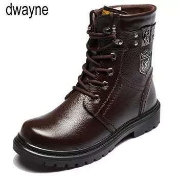 Мужские ботинки из натуральной кожи, мужские повседневные ботинки для езды на мотоцикле, охоты, ходьбы, дизайнерские ботинки Botas Hombre 988 38 чёрный