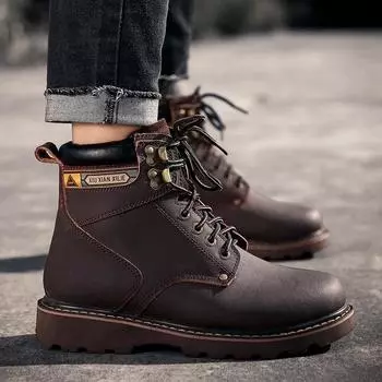 Мужские ботинки из натуральной кожи, зимние, женские, тактические, походные, снежно-желтые, дизайнерские, тактические, для мужчин, рабочая обувь, кроссовки 38