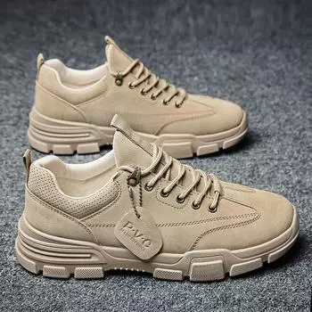 Мужские ботинки Martin Boots British Shoes Trend Casual Tooling Shoes (Примечание: эта обувь узкая, рекомендуется покупать на размер больше) 44 хаки