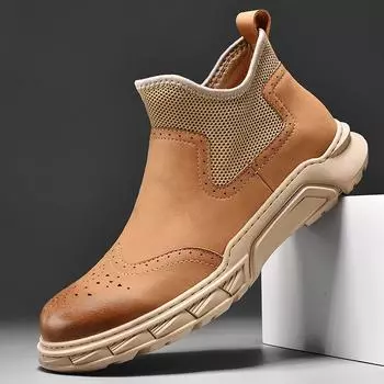 Мужские ботинки martin из натуральной кожи, весенние и осенние ботинки из ревеня 38