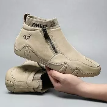 Мужские ботинки Martin из натуральной кожи в стиле ретро — большой размер, износостойкая повседневная обувь с высоким берцем для отдыха на открытом воздухе 41