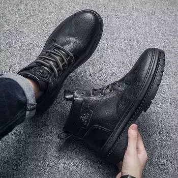 Мужские ботинки, модная мужская обувь, весна-осень, на шнуровке, классическая мода, высокое качество, размер 45, предложения, оригинальные предложения, обувь 2000 года 39