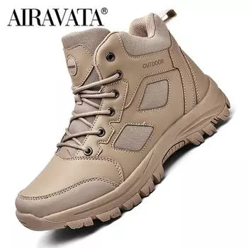 Мужские ботинки Мужские походные ботинки Уличная рабочая обувь Военные боевые кроссовки