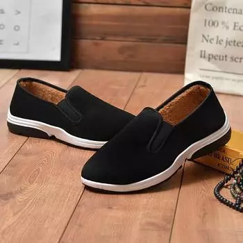 Мужские ботинки осень зима бренд плюшевые сохраняют тепло мужские зимние ботинки мотоциклетные ботинки модная повседневная обувь 568 38 чёрный