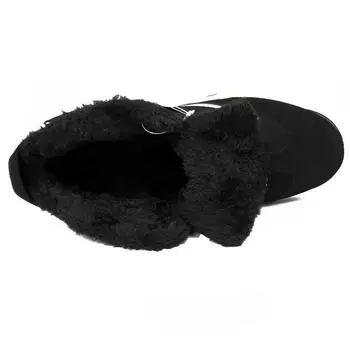 мужские ботинки зимние ботинки высокие мужские меховые плюшевые повседневные туфли ботильоны на шнуровке черные замшевые кожаные модные кроссовки 558yu 6 красный